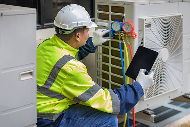 Professional Heat Pump Repair technician working in Hamilton, GA